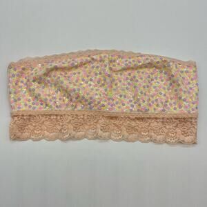 PINK‎ Victoria’s Secret Lace Trim Sequined Bandeau Bra